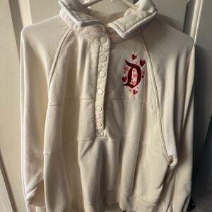 Cream Button-Up Women's Sweater